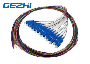 SC / UPC SC / PC Multi Core Fiber Optic Pigtail cables 12 Core 0.9mm Customised Length