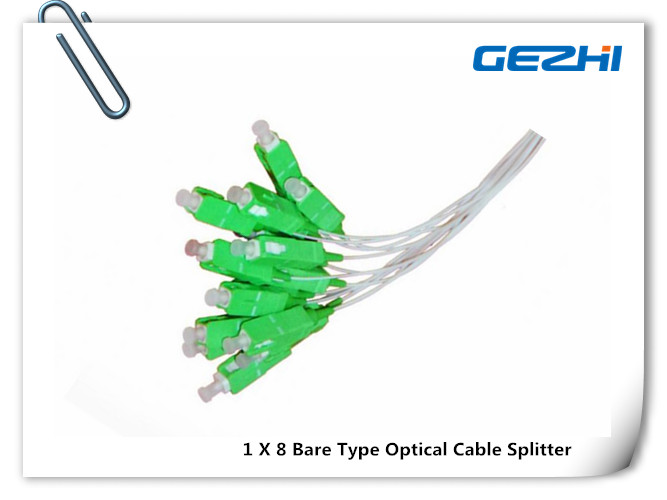 Обнаженный тип splitter волокна 1 x 8 PLC оптического волокна